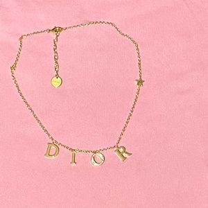 Authentic Dior revolution necklace in gold